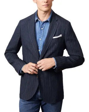 J.McLaughlin Pinstripe Lisbon Linen Shirt