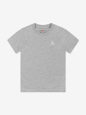 Jordan Boys Jumpman Air Embroidered T-Shirt in Grey
