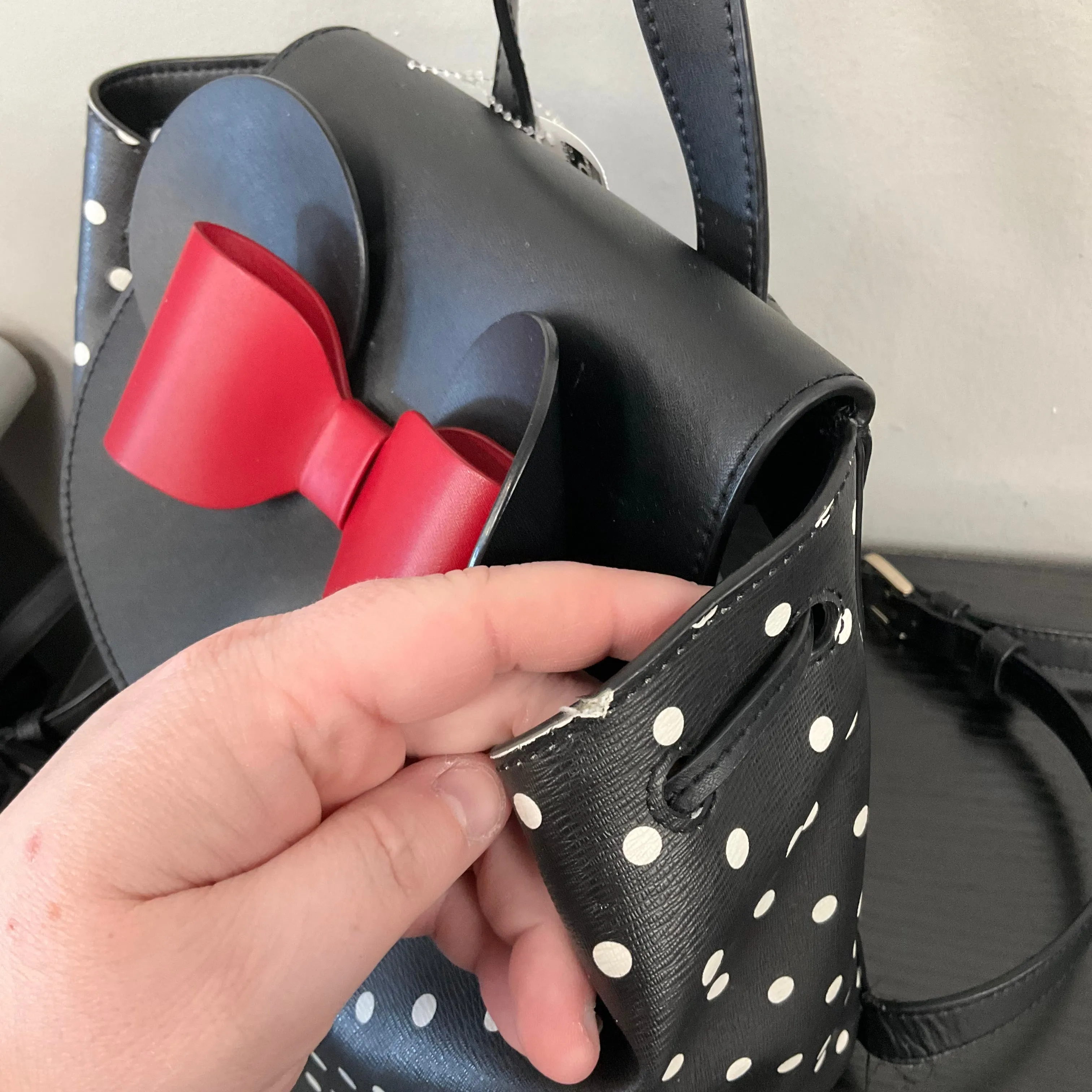 Kate Spade Bags Backpack Designer By Kate Spade In Polkadot Pattern, Size:Medium