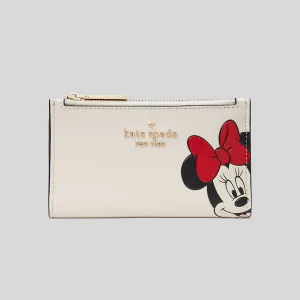 Kate Spade Bags KATE SPADE Disney X Kate Spade New York Minnie Small Slim Bifold Wallet Parchment Multi KG660