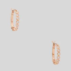 Kate Spade Bags Kate Spade Full Circle Huggies Earrings Rose Gold O0RU2769