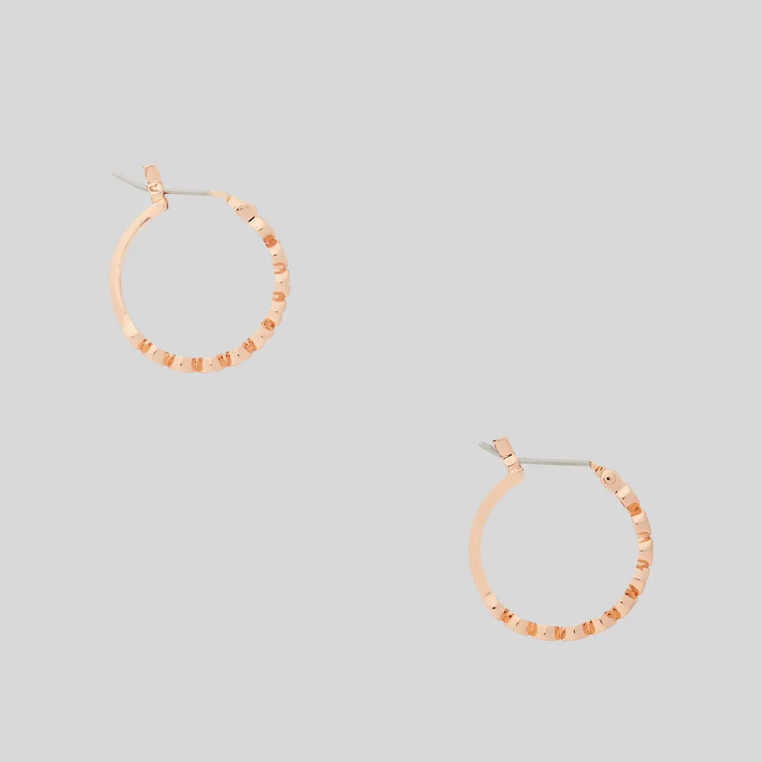 Kate Spade Bags Kate Spade Full Circle Huggies Earrings Rose Gold O0RU2769