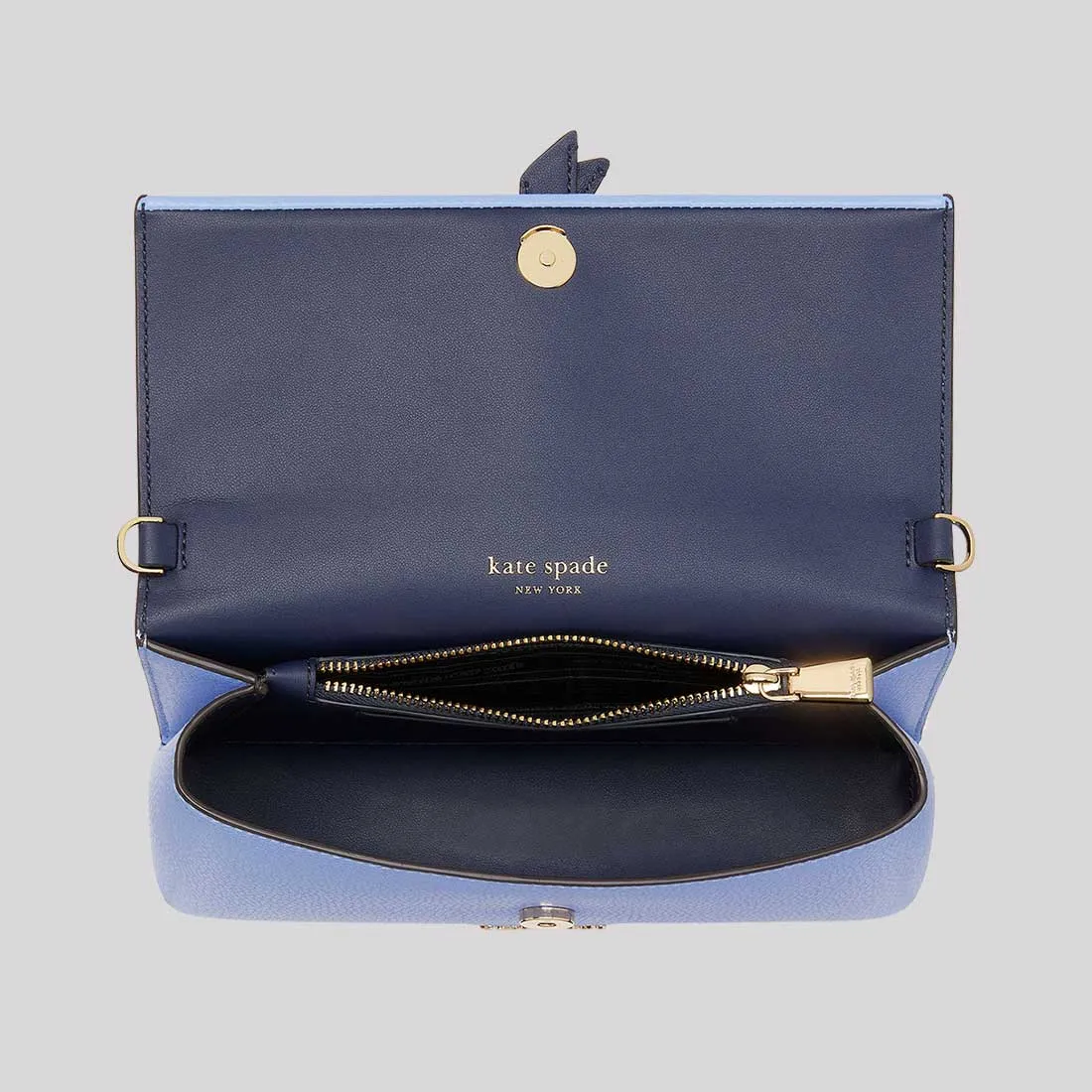 Kate Spade Bags KATE SPADE Knott Colorblocked Flap Chain Crossbody Bag Genie Blue KH171