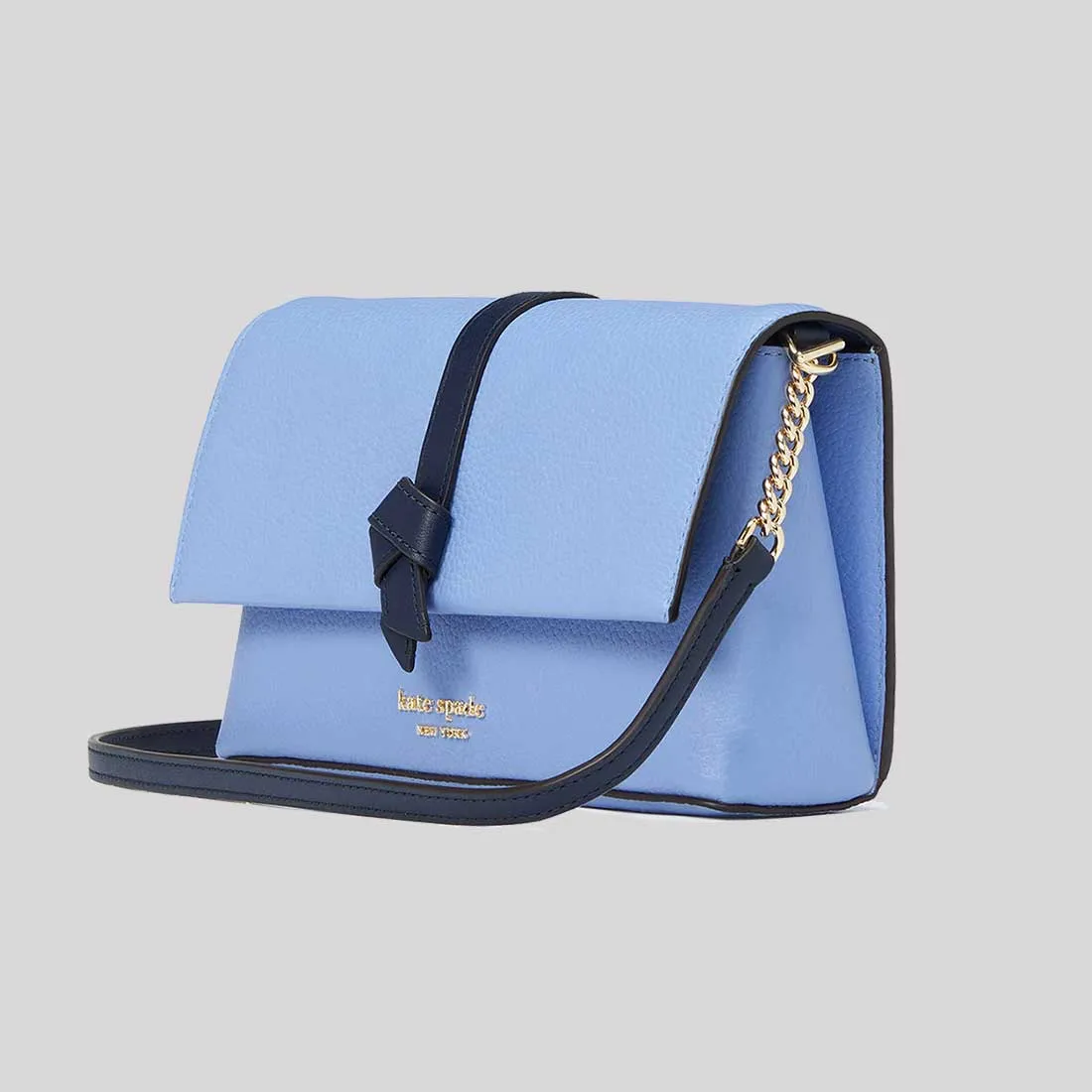 Kate Spade Bags KATE SPADE Knott Colorblocked Flap Chain Crossbody Bag Genie Blue KH171