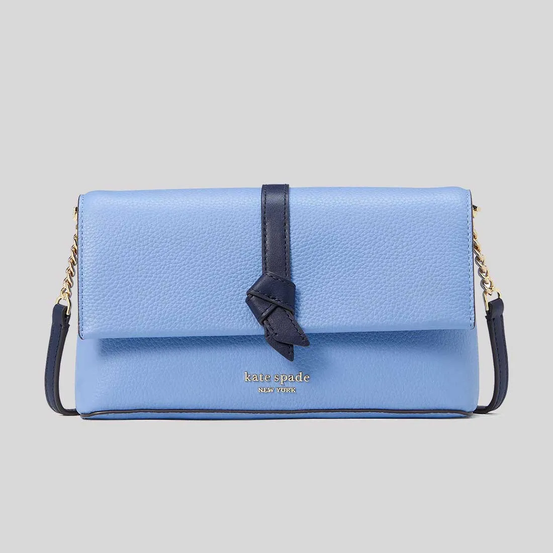 Kate Spade Bags KATE SPADE Knott Colorblocked Flap Chain Crossbody Bag Genie Blue KH171