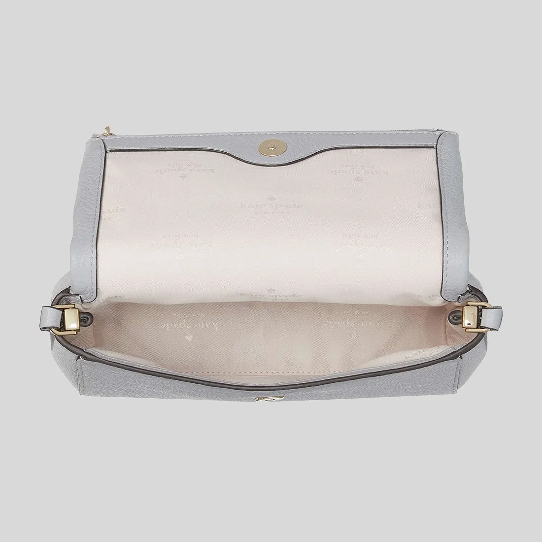 Kate Spade Bags KATE SPADE Leila Mini Zip Crossbody Mountain Grey KE487