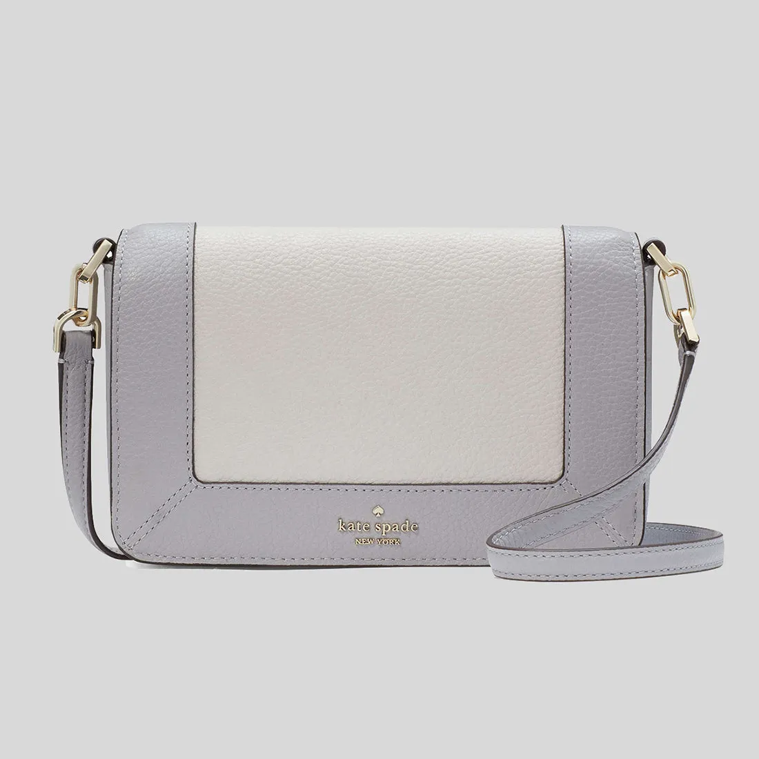 Kate Spade Bags KATE SPADE Lena Colorblock Mini Flap Crossbody Mountain Grey Multi KH792