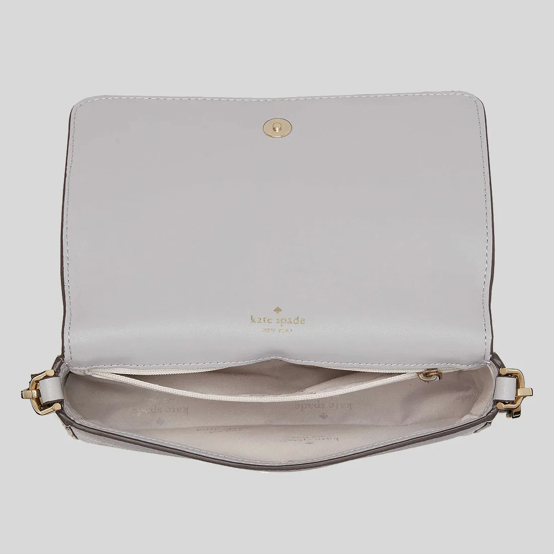 Kate Spade Bags KATE SPADE Lena Colorblock Mini Flap Crossbody Mountain Grey Multi KH792