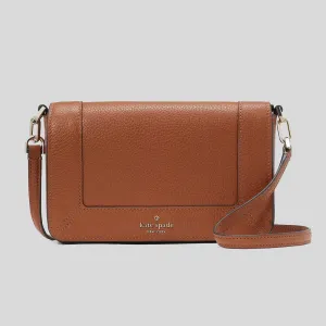 Kate Spade Bags KATE SPADE Lena Mini Flap Crossbody Bag Warm Gingerbread KH784