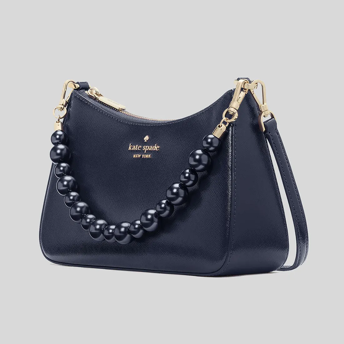 Kate Spade Bags KATE SPADE Madison Faux Pearl Medium Convertible Crossbody Bag Parisian Navy KI932