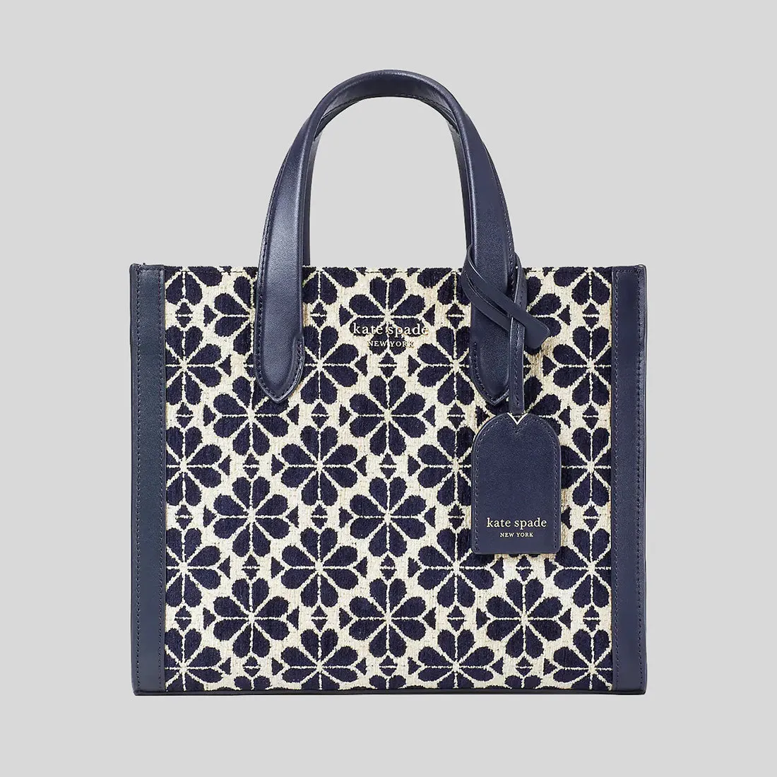 Kate Spade Bags Kate Spade Manhattan Spade Flower Chenille Small Tote Blue Multi K5495