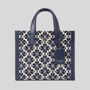Kate Spade Bags Kate Spade Manhattan Spade Flower Chenille Small Tote Blue Multi K5495