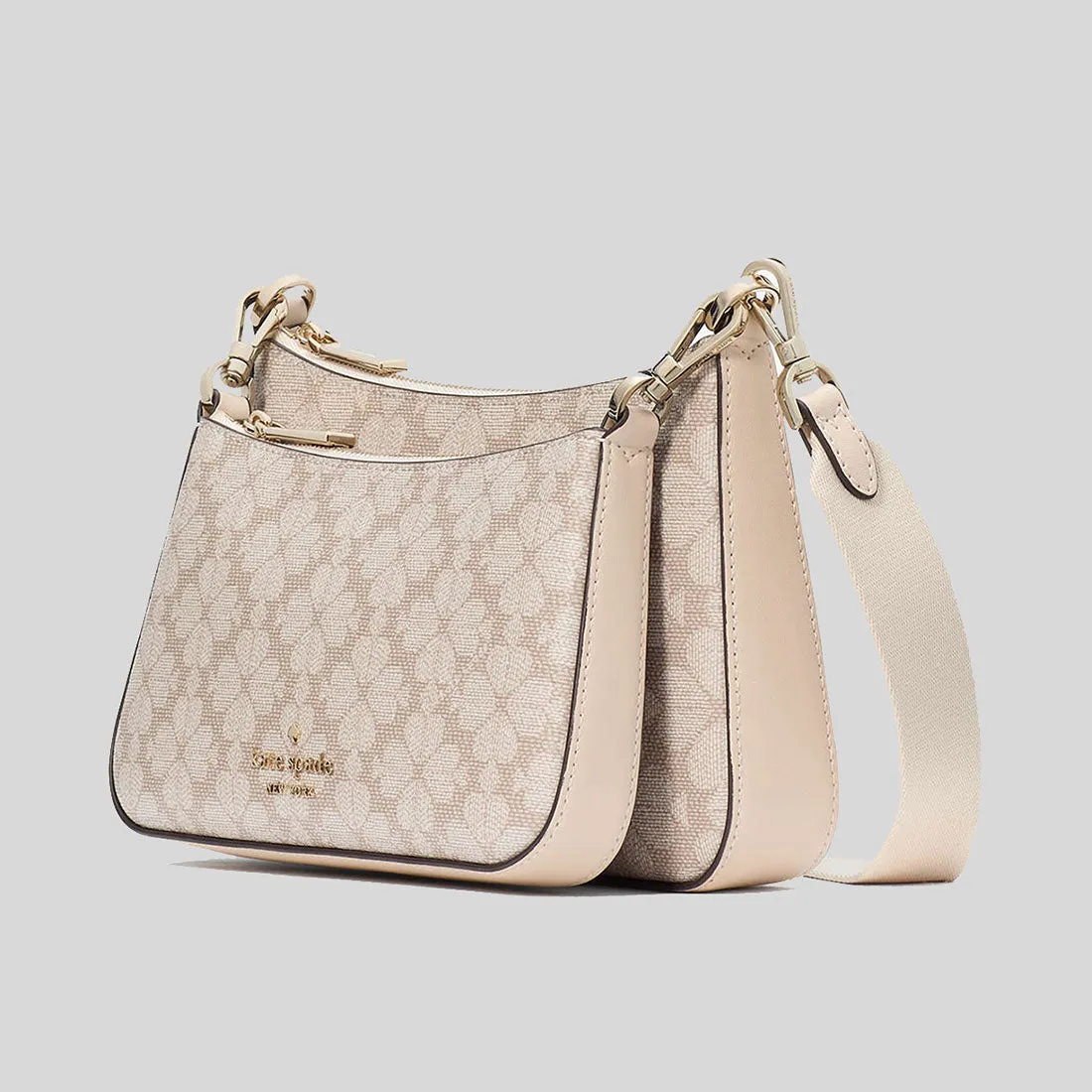 Kate Spade Bags KATE SPADE Signature Spade Flower Small Crossbody Dark Beige Multi KI372