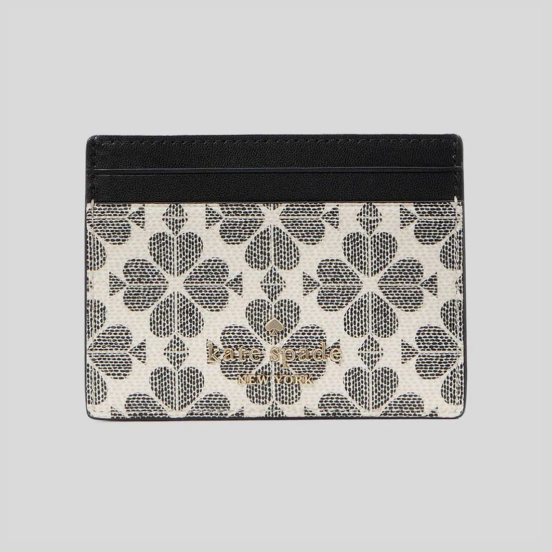 Kate Spade Bags KATE SPADE Signature Spade Flower Small Slim Card Holder Black Multi KI371