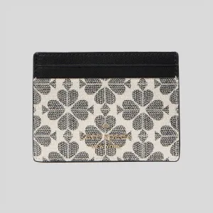 Kate Spade Bags KATE SPADE Signature Spade Flower Small Slim Card Holder Black Multi KI371