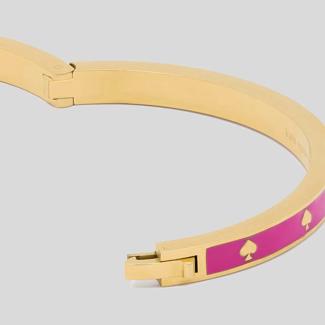 Kate Spade Bags KATE SPADE Spot The Spade Enamel Hinged Bangle Candied Plum KJ727