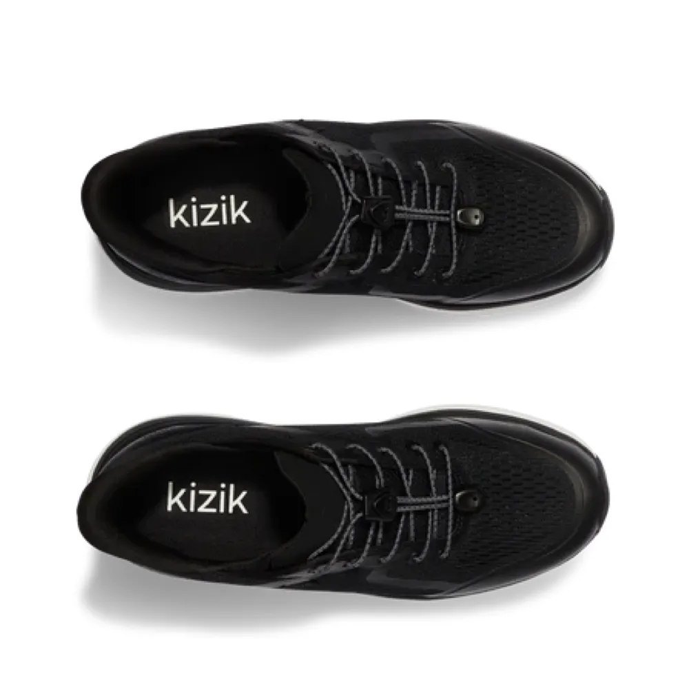 Kizik Men's London Sneaker in Black/White