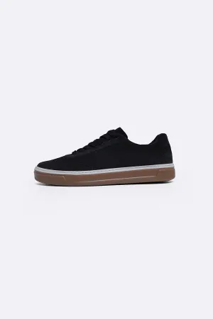 LACE-UP LEATHER SNEAKER
