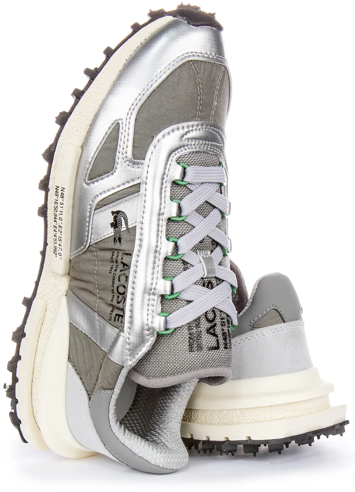 Lacoste Elite Active In Grey Silver For Men Shoes Lacoste