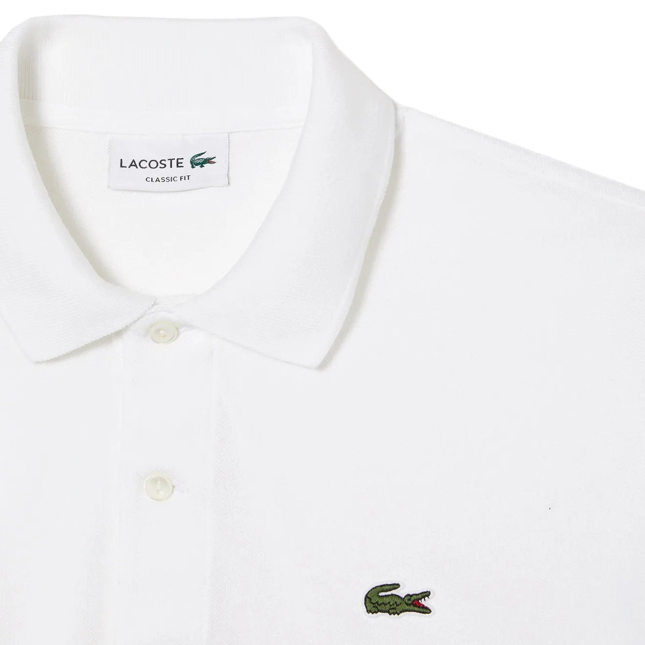 Lacoste Original L.12.12 Petit Pique Cotton Polo Shirt White