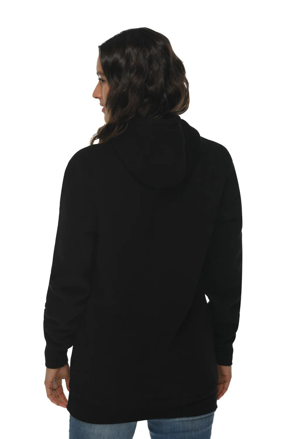 Lane Seven Mens Hooded Sweatshirt Hoodie w/ Pouch Pocket - Black