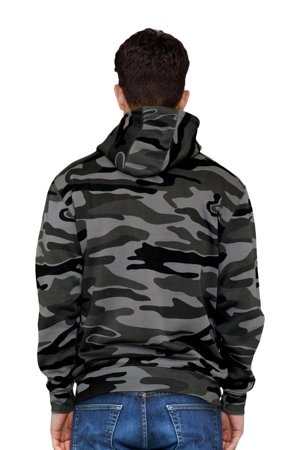 Lane Seven Mens Premium Hooded Sweatshirt Hoodie w/ Pouch Pocket - Slate Camo