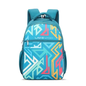 Lavie Sport Pace Backpack 24L For Men & Women |Boys & Girls (Teal)