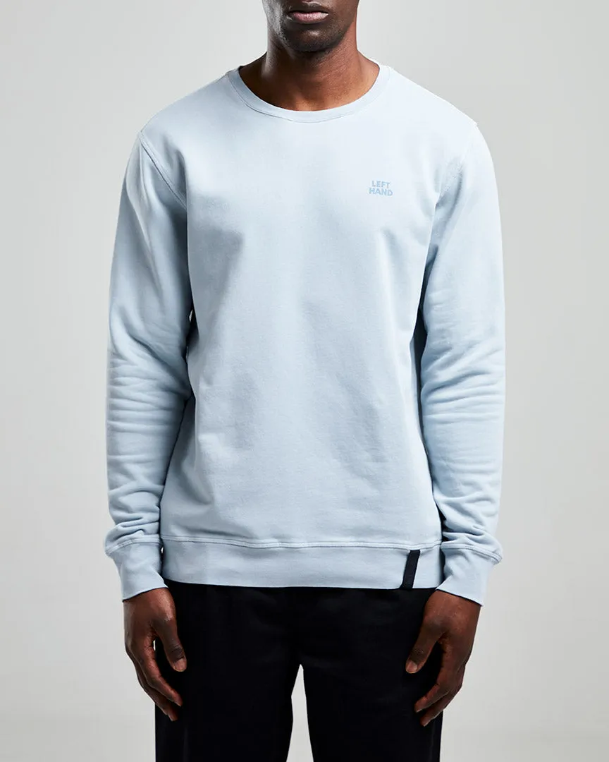 Left Hand Crew Sweatshirt Light Blue