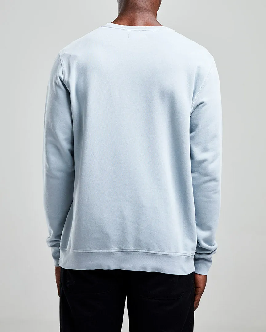 Left Hand Crew Sweatshirt Light Blue