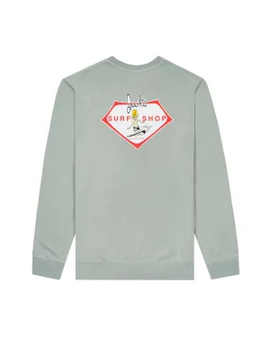 Little Dude Pigment Crewneck Sweatshirt - Pigment Sage
