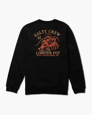 Lobster Pot Crew Fleece - Black