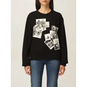 Love Moschino Chic Sweatshirt with Designer Women's Emblem