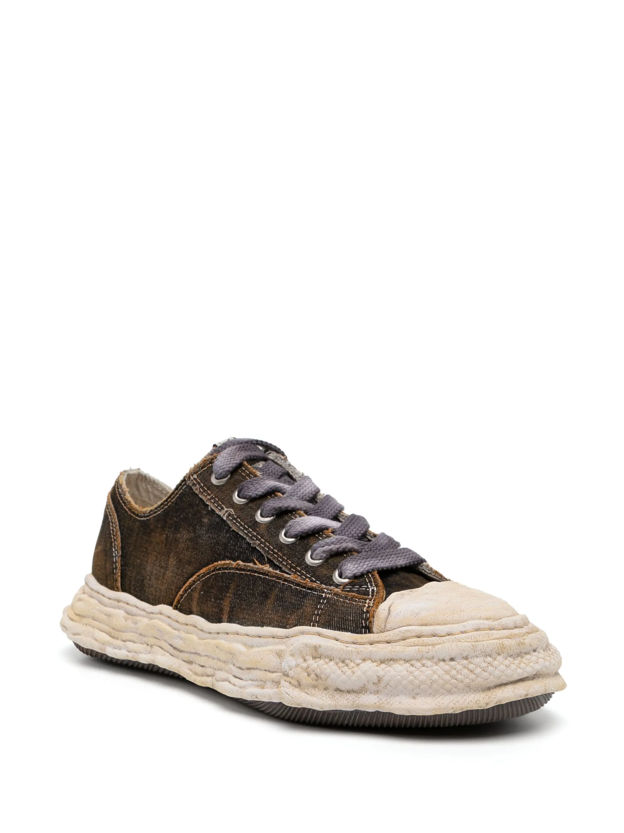 Maison Mihara Yasuhiro PETERSON 23 / original sole washed denim Low-Top sneaker - Black