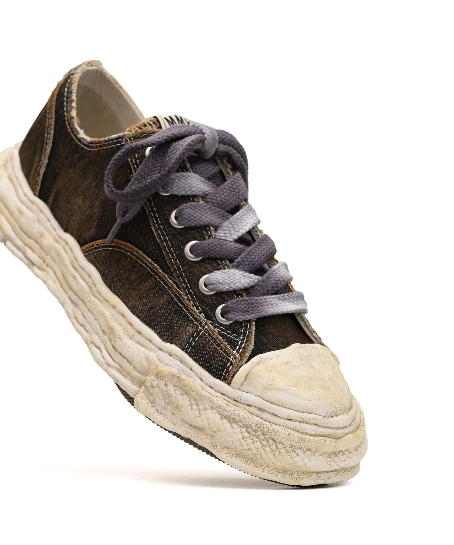 Maison Mihara Yasuhiro PETERSON 23 / original sole washed denim Low-Top sneaker - Black