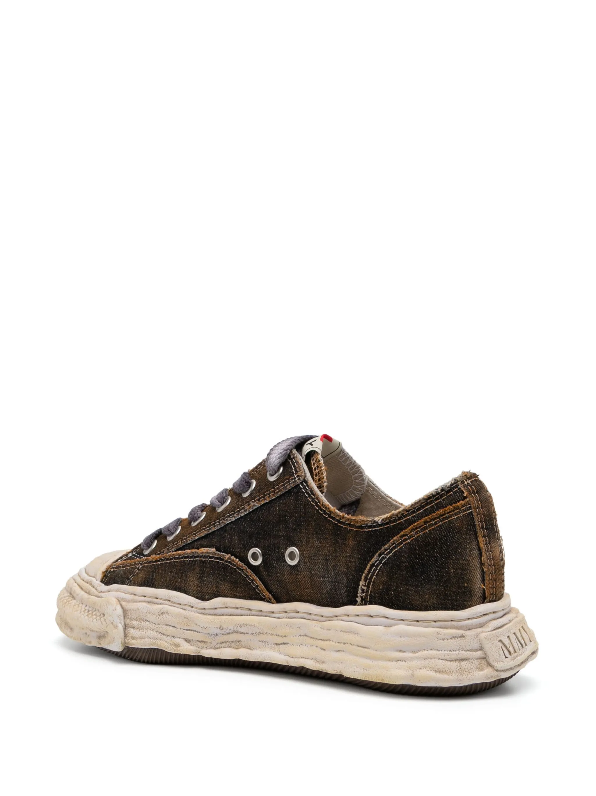 Maison Mihara Yasuhiro PETERSON 23 / original sole washed denim Low-Top sneaker - Black