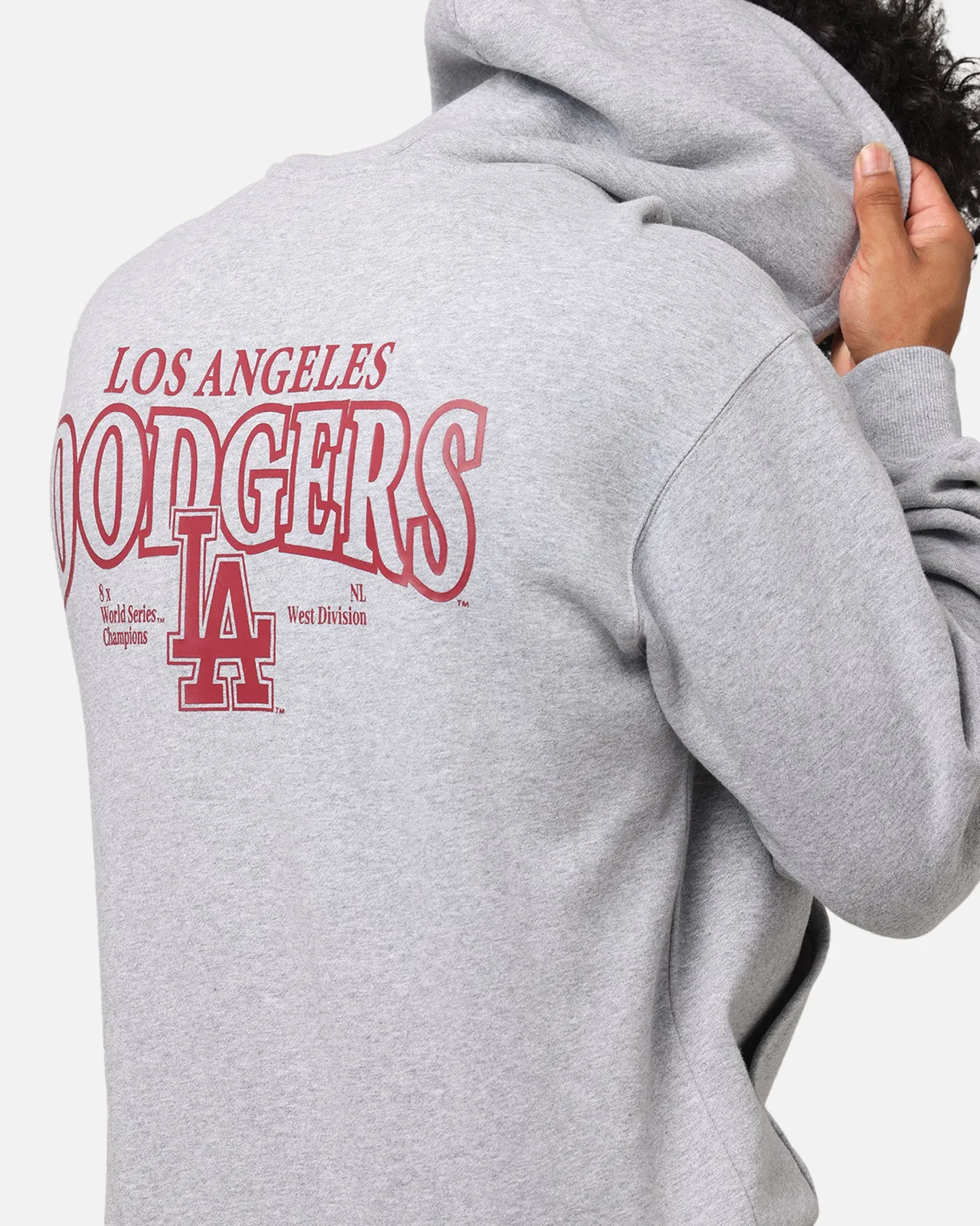 Majestic Athletic Los Angeles Dodgers Arch Mercer Hoodie Grey Marle