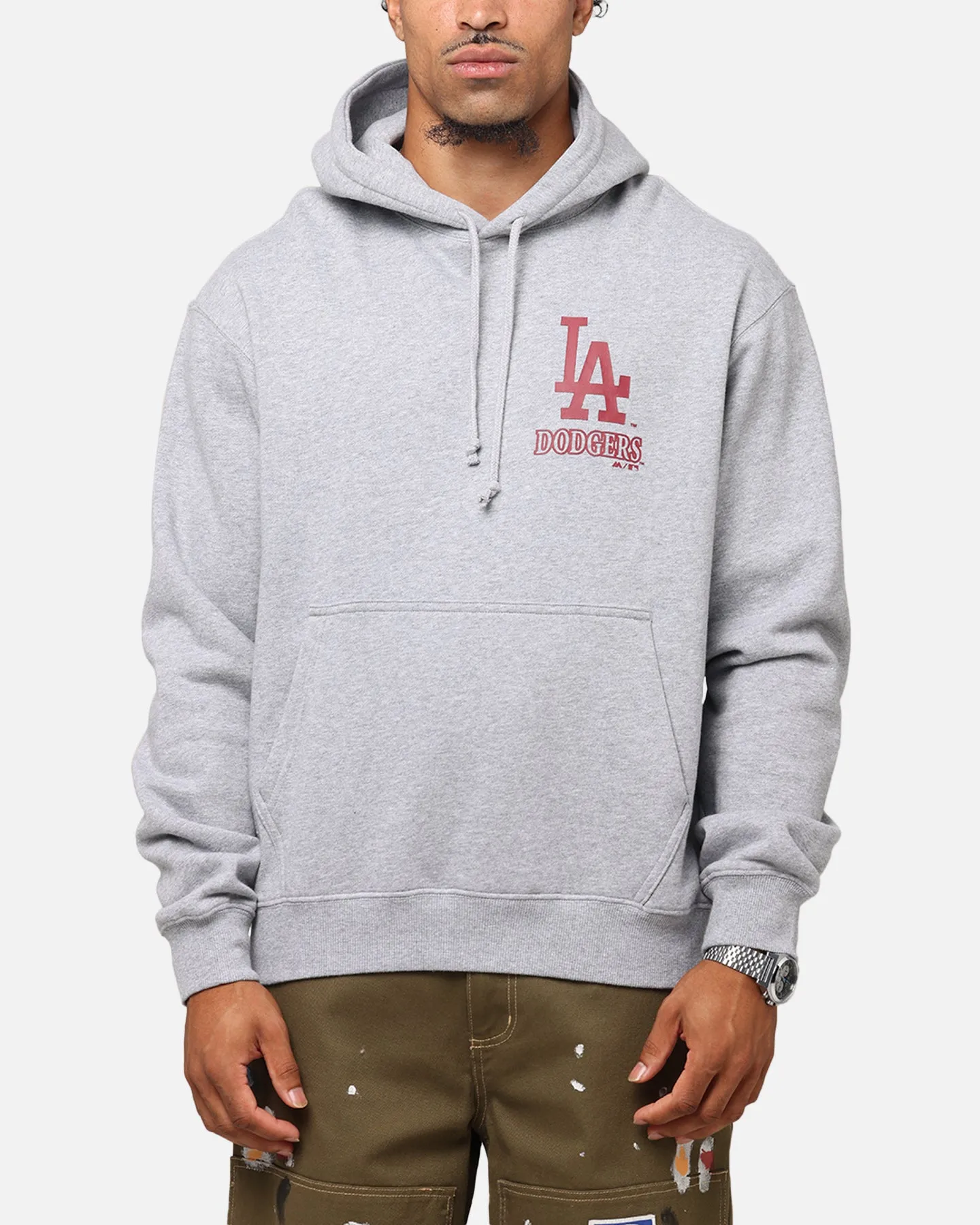 Majestic Athletic Los Angeles Dodgers Arch Mercer Hoodie Grey Marle