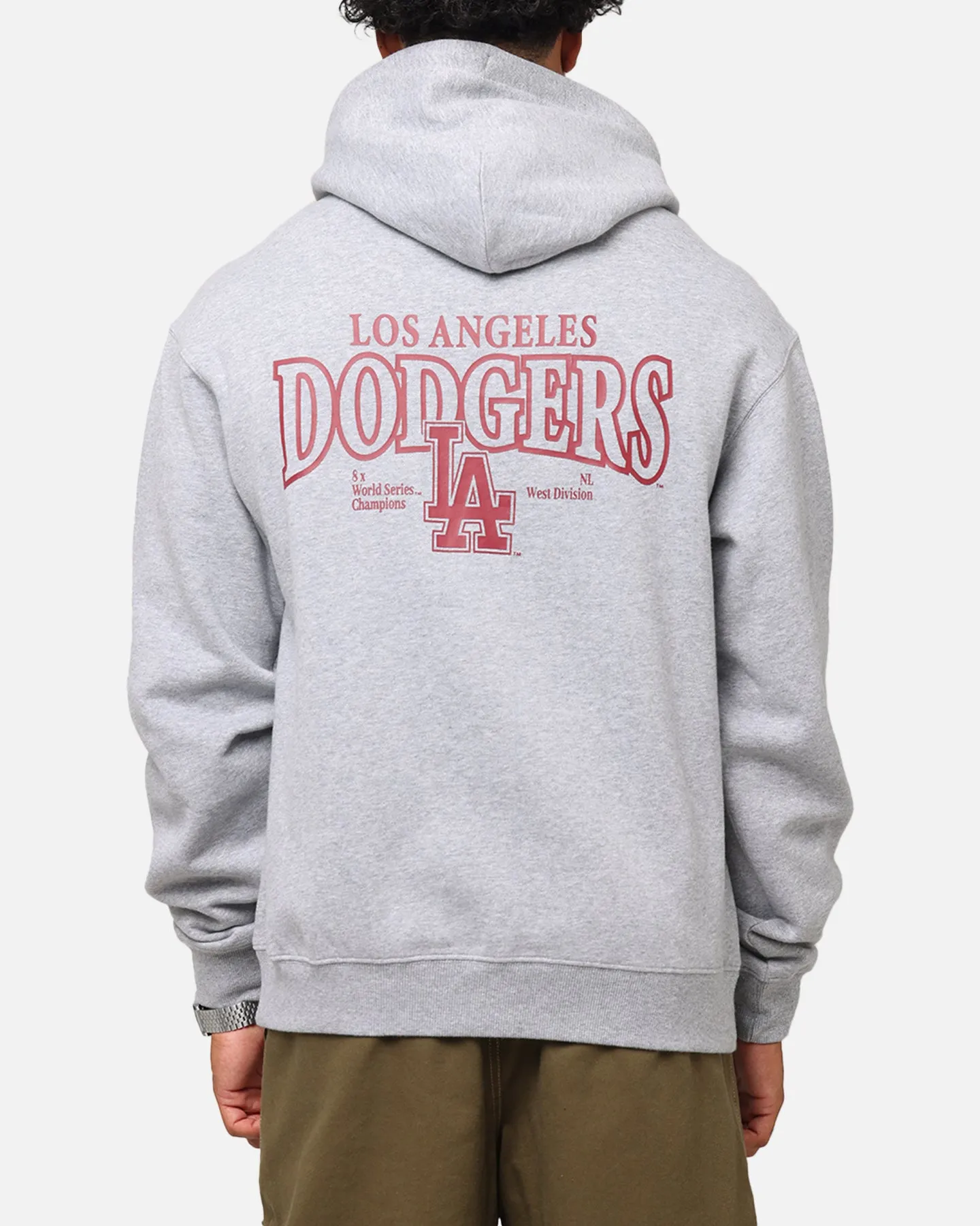 Majestic Athletic Los Angeles Dodgers Arch Mercer Hoodie Grey Marle