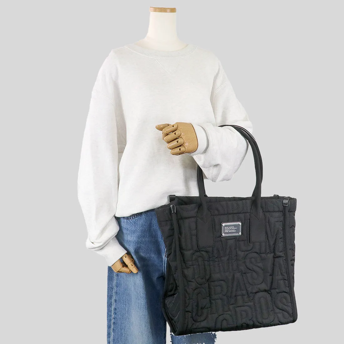 Marc Jacobs Bags MARC JACOBS Large Quilted Logo Nylon Tote Azure Blue 4S4HTT008H02