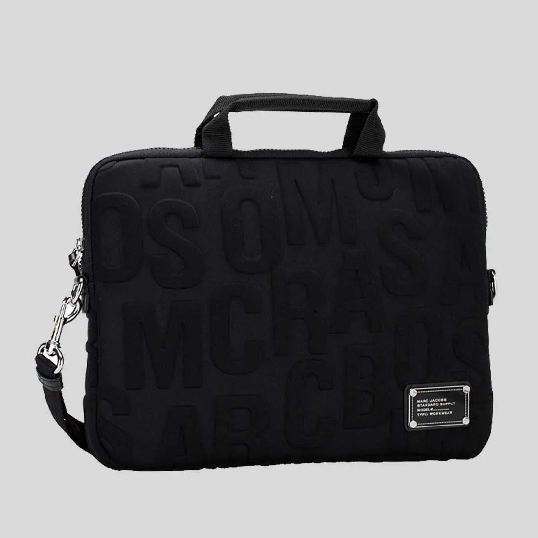 Marc Jacobs Bags MARC JACOBS Logo Quilted Nylon Laptop Bag Black 4P4SCP006S02