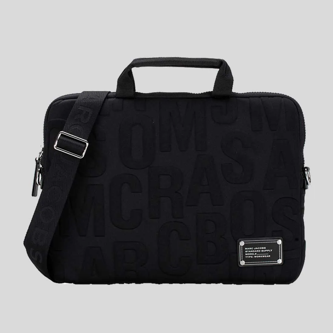 Marc Jacobs Bags MARC JACOBS Logo Quilted Nylon Laptop Bag Black 4P4SCP006S02