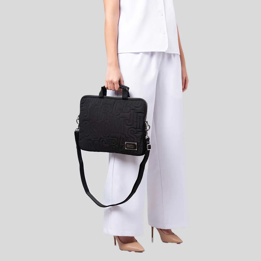 Marc Jacobs Bags MARC JACOBS Nylon Logo Quilted 13 in Laptop Bag Black 4S4SCP001S02