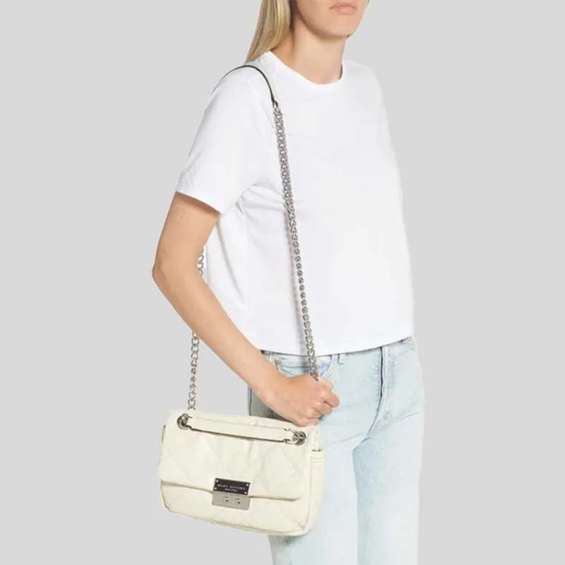 Marc Jacobs Bags MARC JACOBS Quilted Moto Shoulder Bag Cloud White H172M06PF22