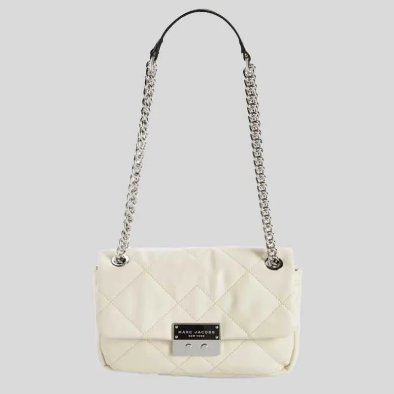 Marc Jacobs Bags MARC JACOBS Quilted Moto Shoulder Bag Cloud White H172M06PF22