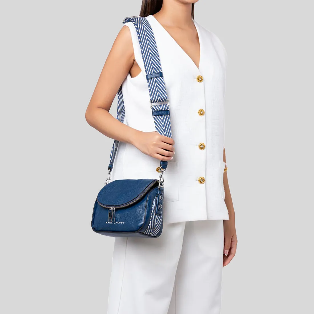 Marc Jacobs Bags MARC JACOBS The Groove Leather Mini Messenger Bag Azure Blue 4S4HMS004H01