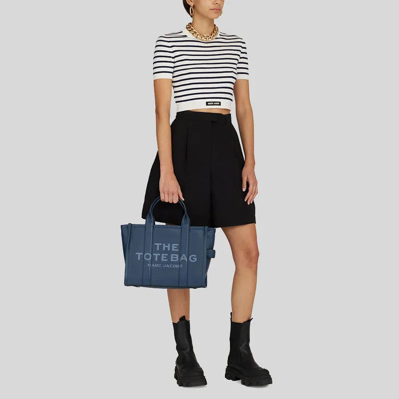 Marc Jacobs Bags MARC JACOBS The Leather Medium Tote Bag Blue Sea H004L01PF21