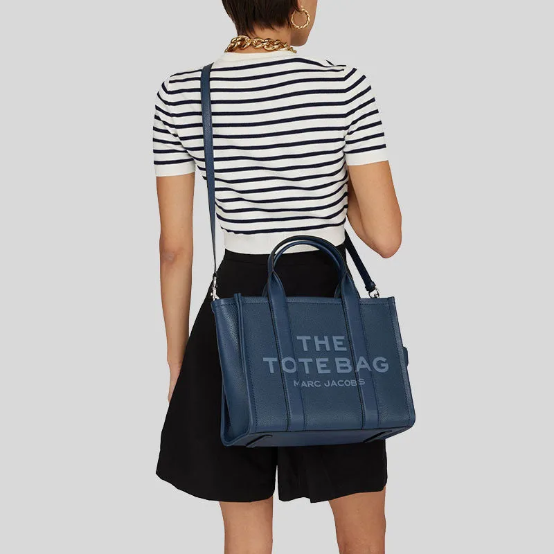 Marc Jacobs Bags MARC JACOBS The Leather Medium Tote Bag Blue Sea H004L01PF21