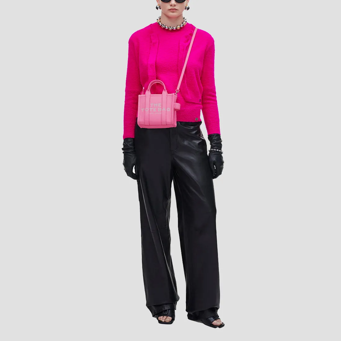 Marc Jacobs Bags MARC JACOBS The Leather Mini Tote Bag Petal Pink H053L01RE22