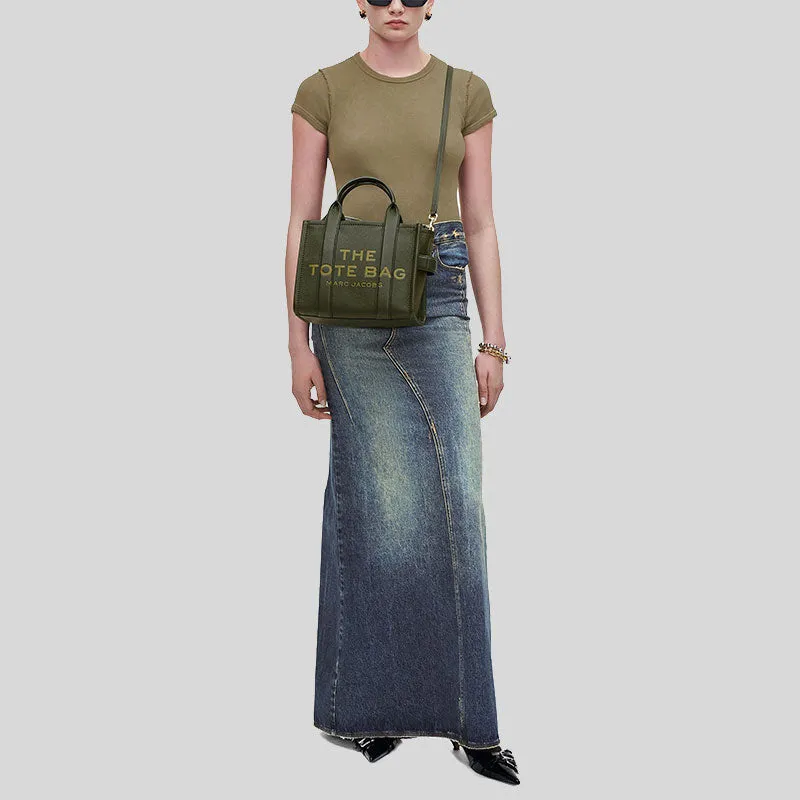 Marc Jacobs Bags MARC JACOBS The Leather Small Tote Bag Traveler Tote Forest H009L01SP21