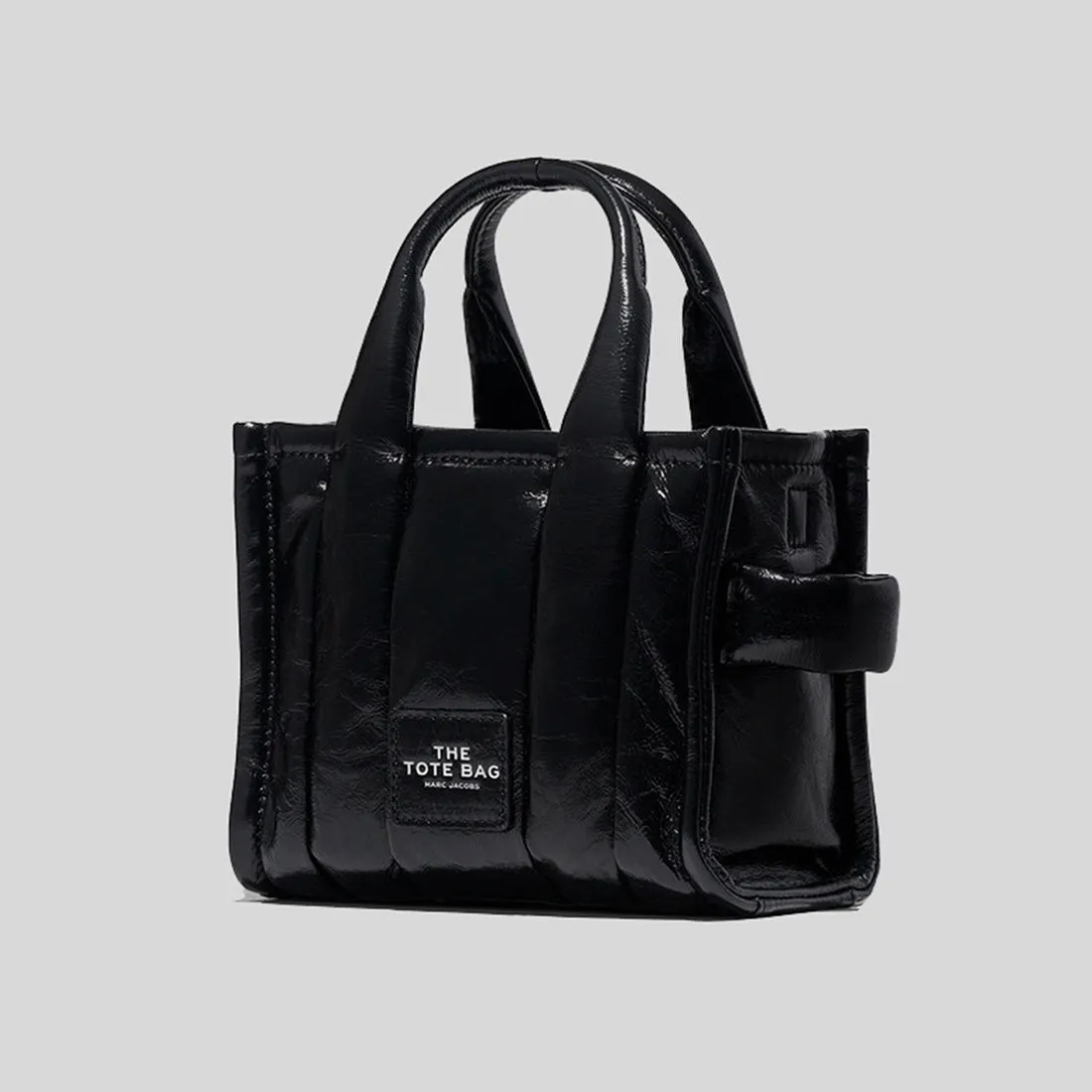 Marc Jacobs Bags Marc Jacobs The Shiny Crinkle Leather Mini Tote Black H064L03FA22